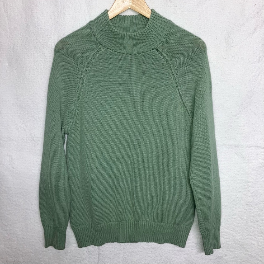Casual Classic 89th‎ & Madison 100% Cotton Green Crew Neck Sweater